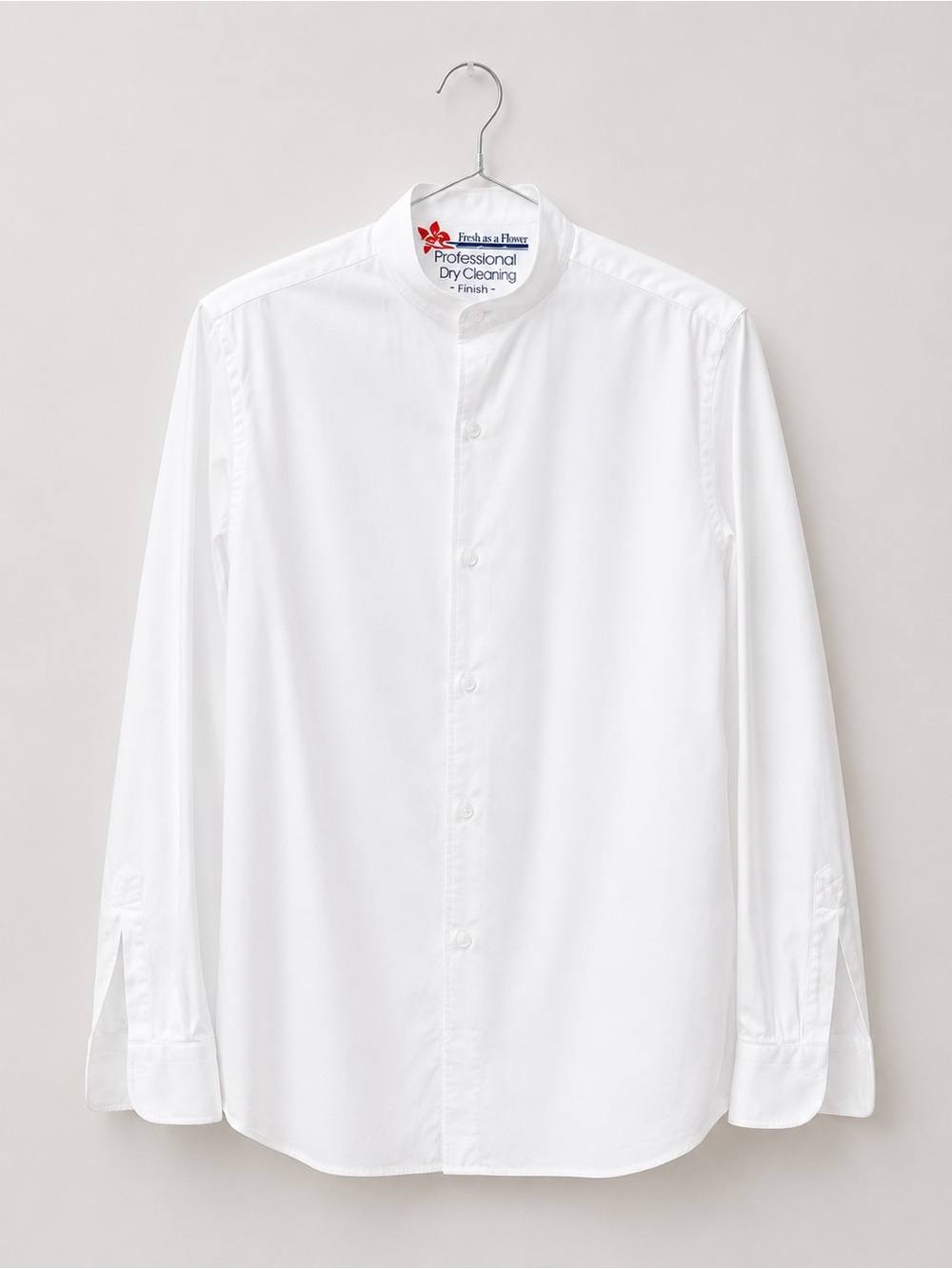 Il San Pietro Positano Italy White Band Collar Button Up Resort Shirt